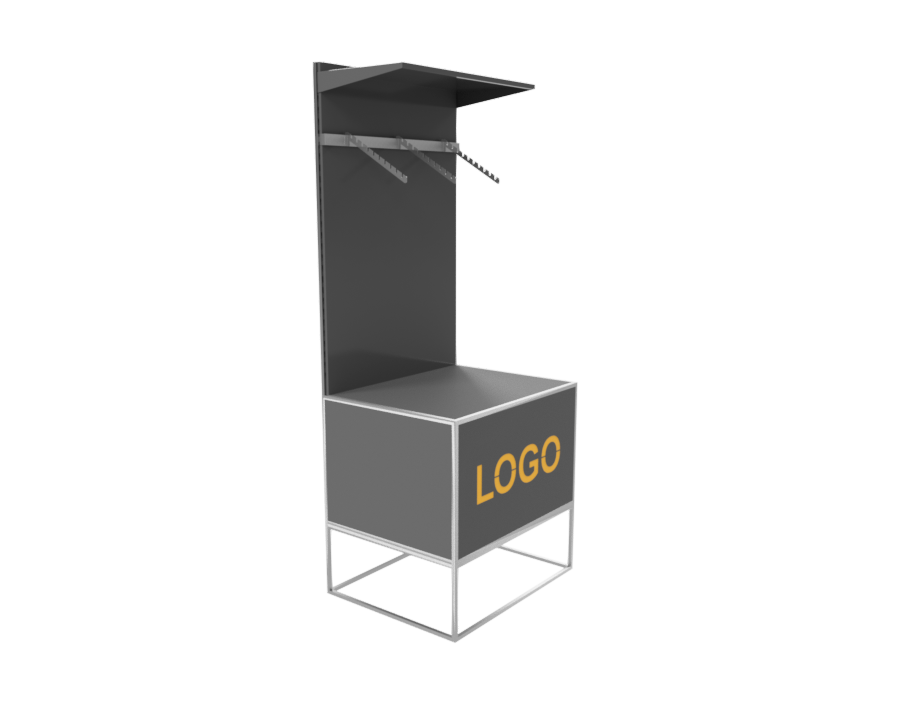 Regał ekspozycyjny ExpoBox – profesjonalne rozwiązanie dla sklepów i przestrzeni handlowych | MetalkonFurniture by Metalkon