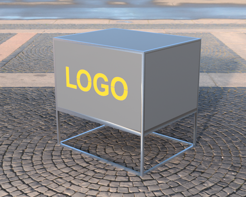 Ekspozytor ze schowkiem | ExpoBox